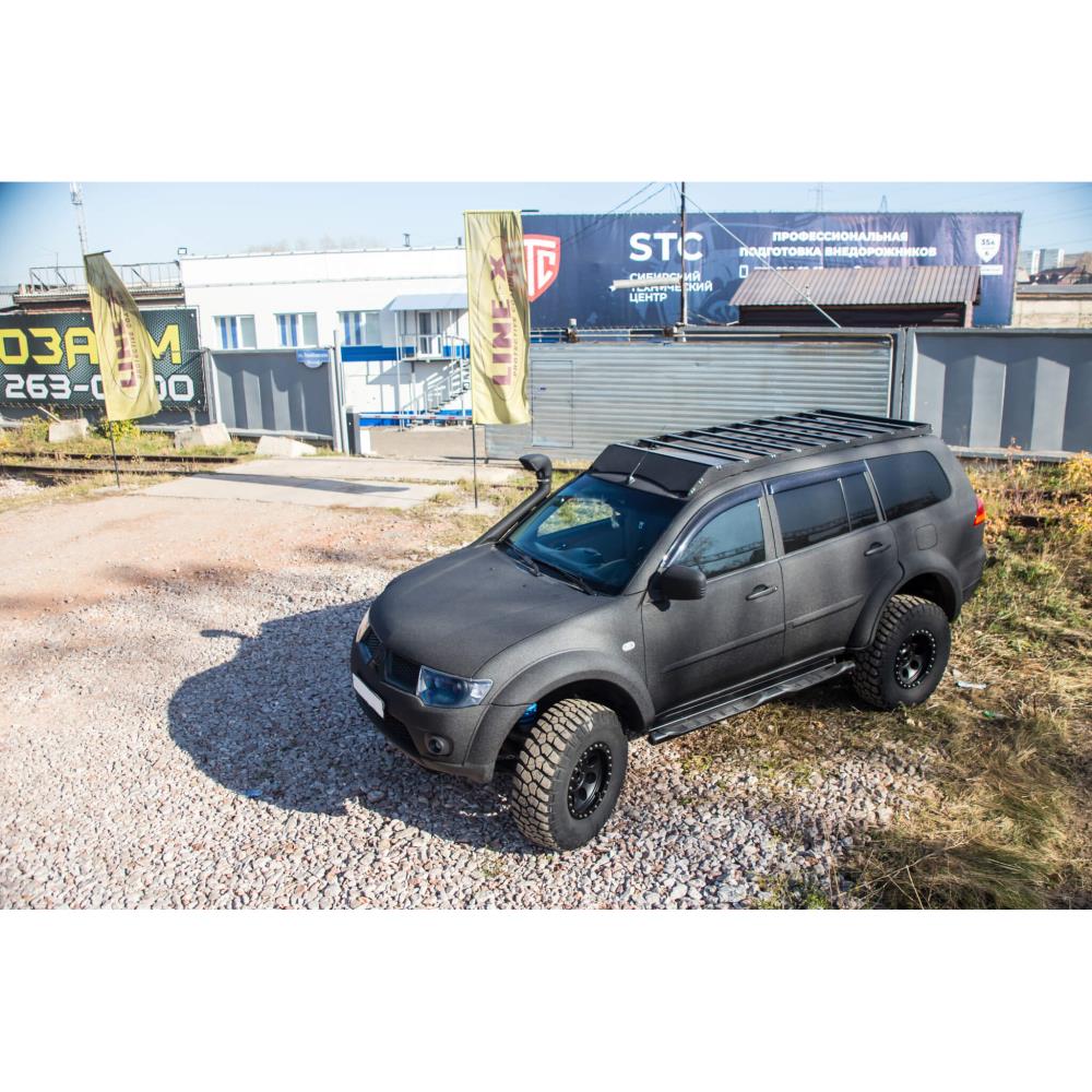 Багажник экспедиционный Mitsubishi Pajero Sport 2008-2015 с дальним светом